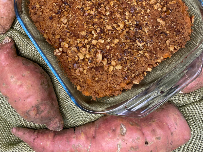 Healthy Sweet Potato Casserole