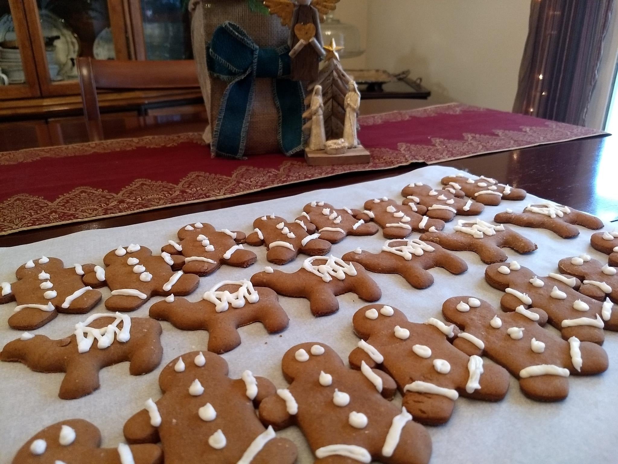 Festive Healthy Gingerbread Cookies