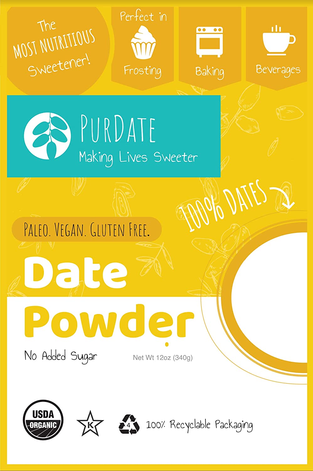 PurDate Organic Date Powder