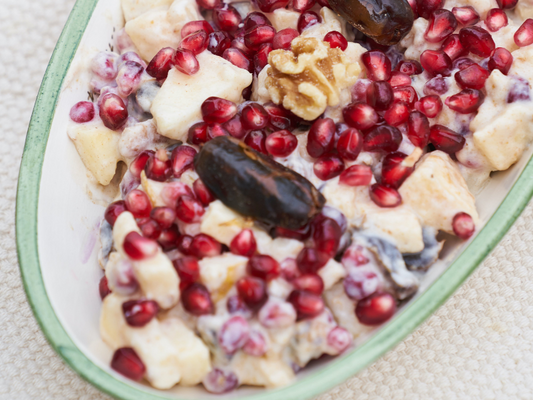 Pomegranates sweetened with date sugar